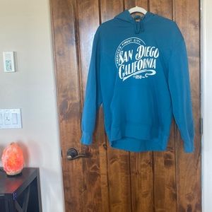 San Diego oversized medium hoodie in blue